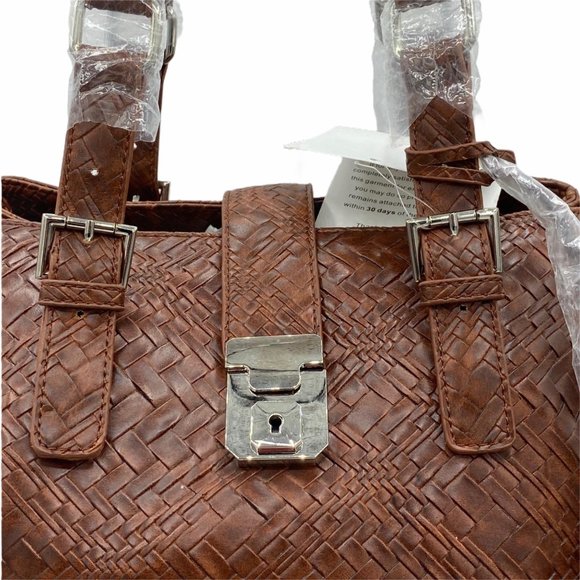 Ashro Woven Handbag Purse Multi compartments - Picture 4 of 12